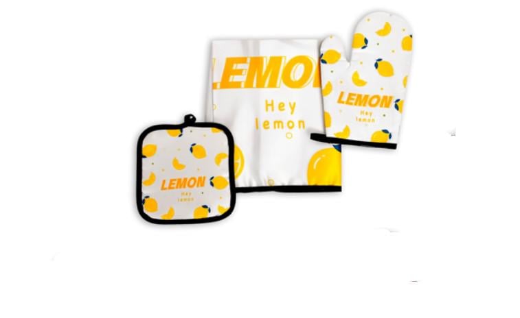 Кухонный набор перчатка/прихватка/фартук 3 пр. 53x68 см (LU000100)