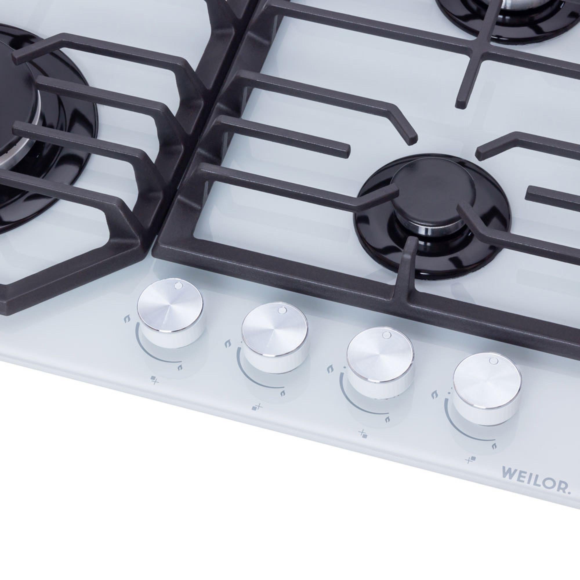 Варочная поверхность газовая WEILOR GG W 624 WH - фото 5 Варочная поверхность газовая WEILOR GG W 624 WH - фото 5