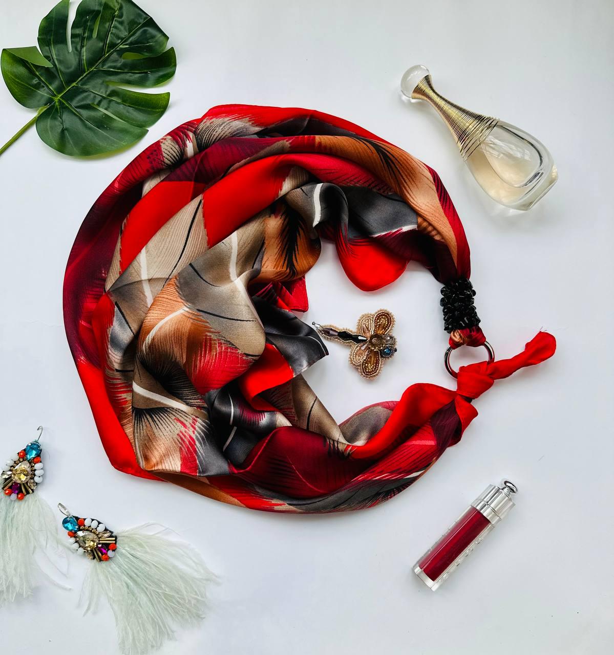 Платок дизайнерский My Scarf Королевский корал (15429336)