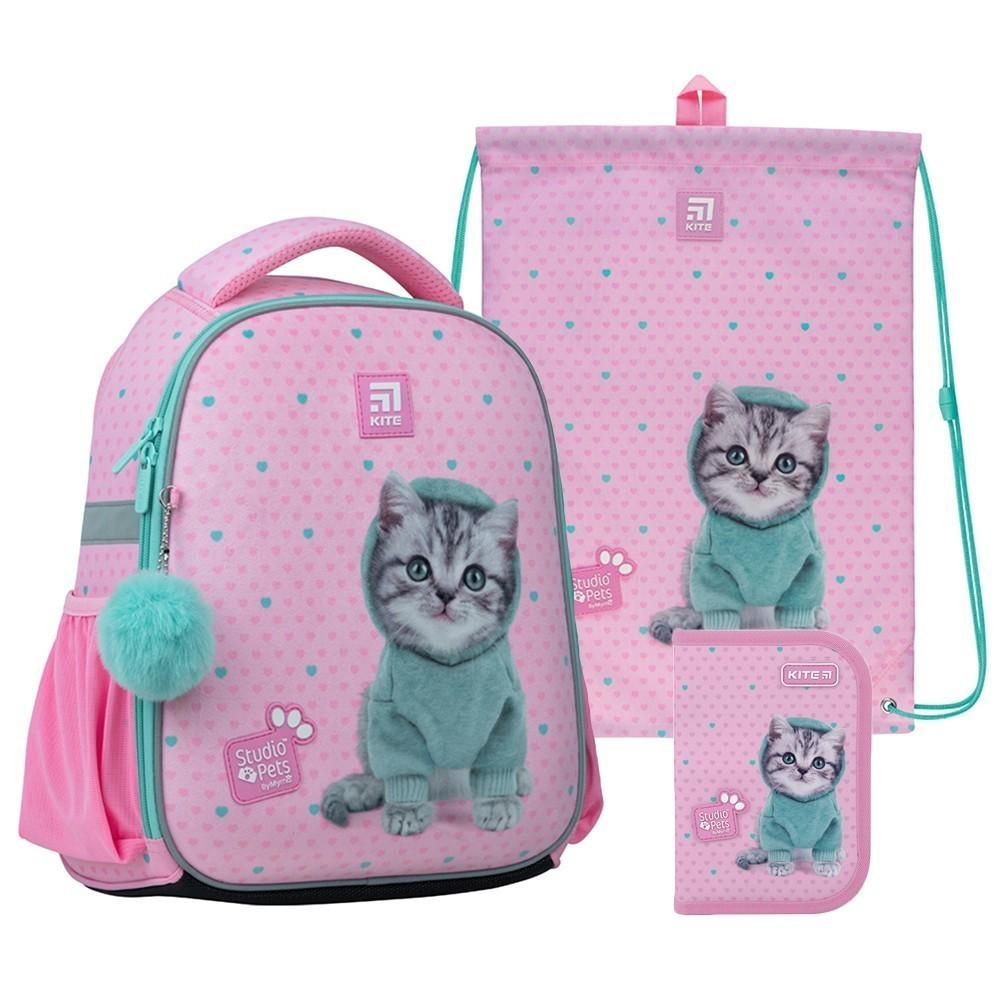 Школьный набор KITE 555S SP-1 рюкзак/пенал/сумка для обуви (SET_SP22-555S-1)