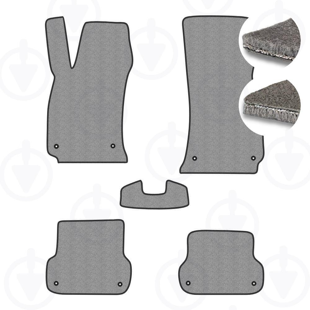 Комплект килимків до салону Star-Tex на Audi A4 B7 2004-2008 р. седан текстиль/Fortuna Сірий/Чорний (15174-64-82-84)