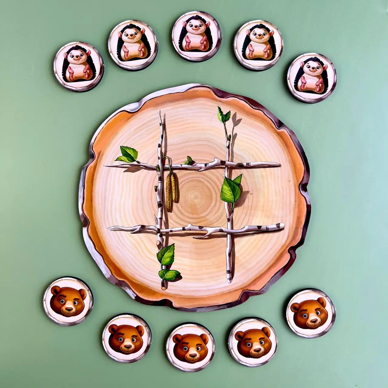 Настільна гра Ubumblebees Хрестики-нуліки Різнокольоровий (SR-113-N-67) - фото 2