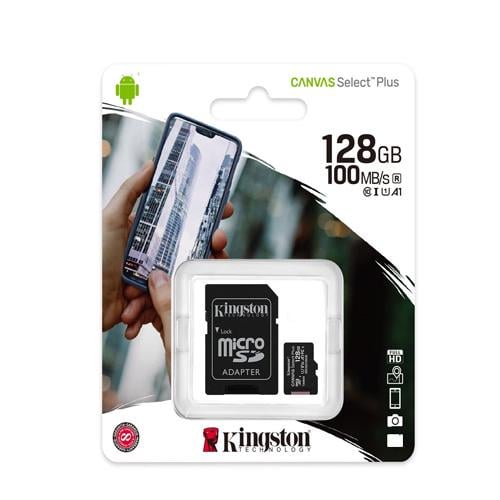 Карта пам'яті Kingston microSDHC Class 10 Canvas Select Plus UHS-I U1 128 Гб (SDCS2/128GB)