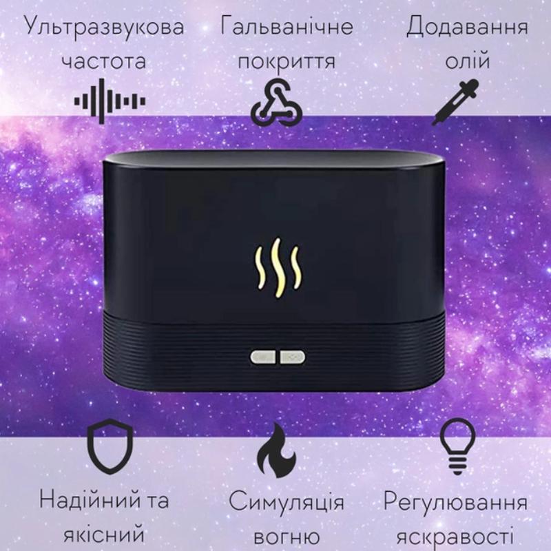 Увлажнитель воздуха Flame Ruhhy 22542 портативный с имитацией пламени от USB - фото 5