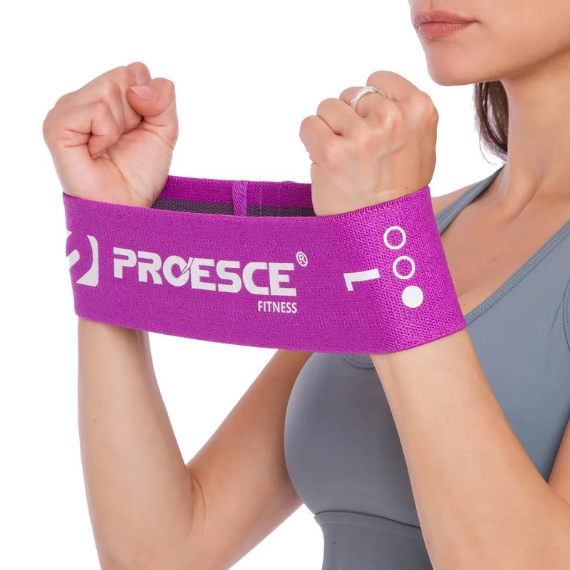 Резинка для фітнесу Proesce Fitness 8-17 кг Фіолетовий (U1017) - фото 5