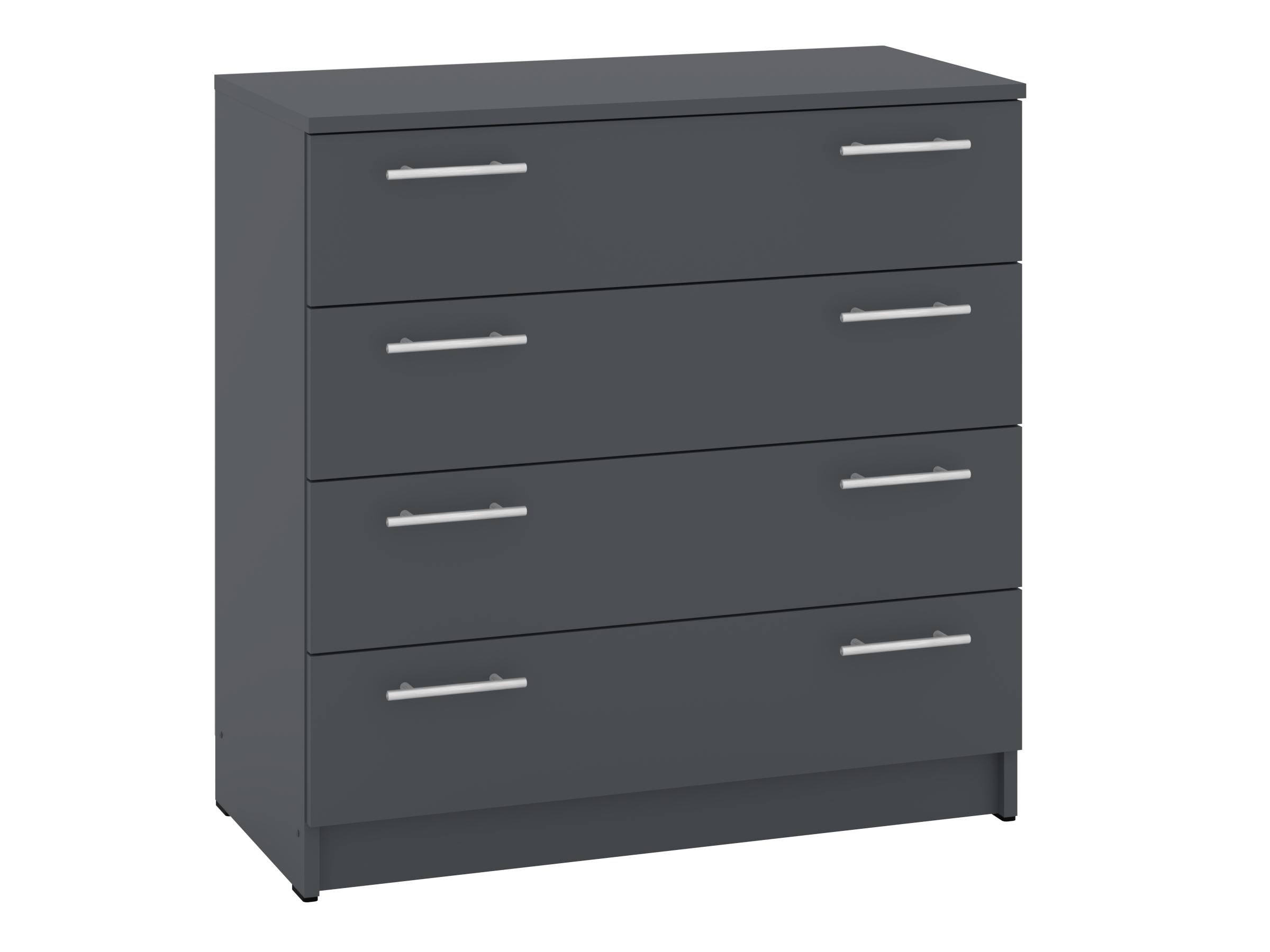 Комод с ящиками PEHOTIN К-4 ДСП 80х38х80 см Антрацит (PN-100529)