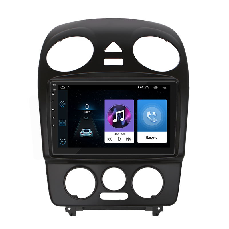 Автомагнитола штатная Lesko для Volkswagen Beetle I A4 рестайлинг 2005-2010 9" 1/16Gb Wi-Fi GPS Base MOB