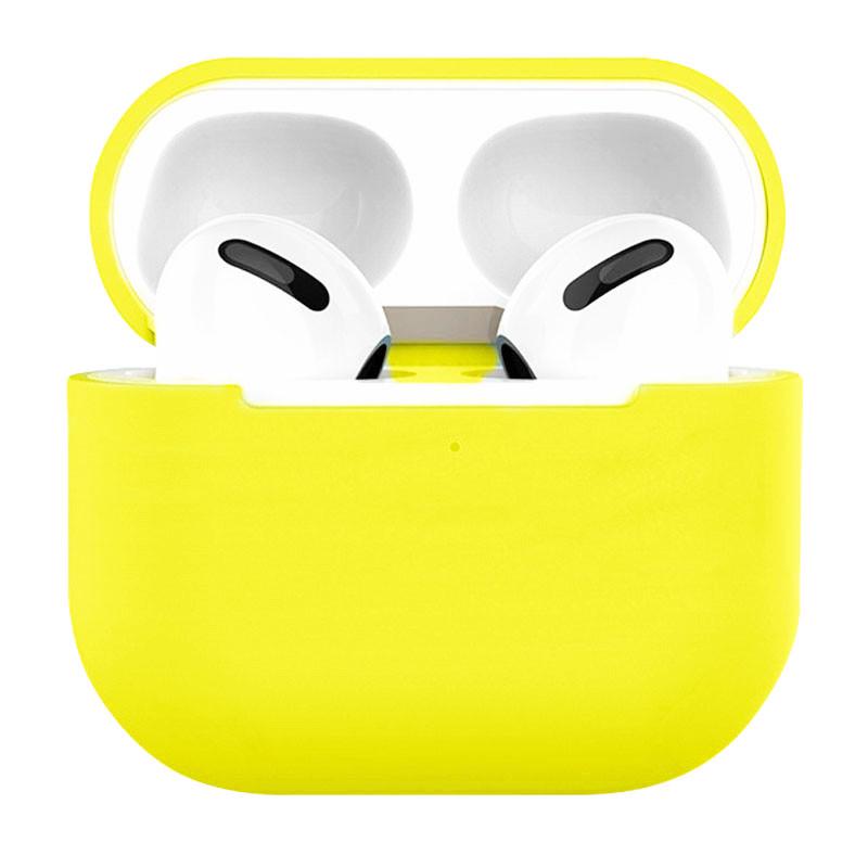 Футляр силиконовый противоударный для наушников AirPods 3 Neon Yellow