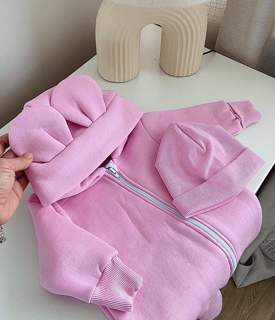 Комбинезон детский Bunny Box Микки с ушками триника утепленный р. 62 Розовый (22133984) - фото 3 Комбинезон детский Bunny Box Микки с ушками триника утепленный р. 62 Розовый (22133984) - фото 3