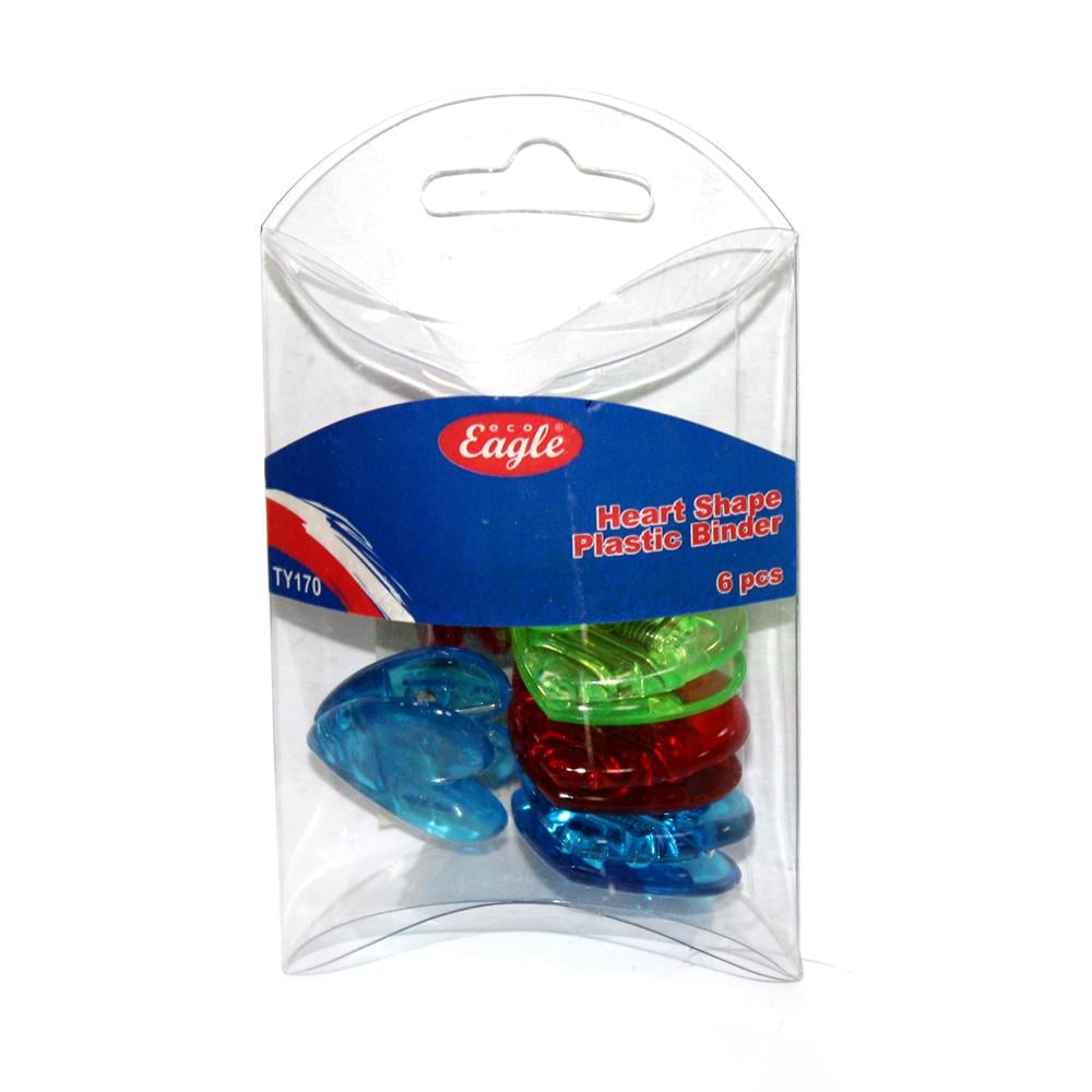 Зажим Eco Eagle Серlце 6 шт. (TY170)