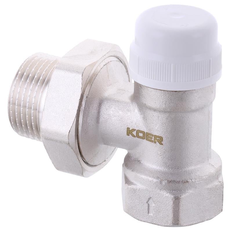 Кран термостатичний KOER KR.921-Gi 1" кутовий латунь (OL-KR2915)