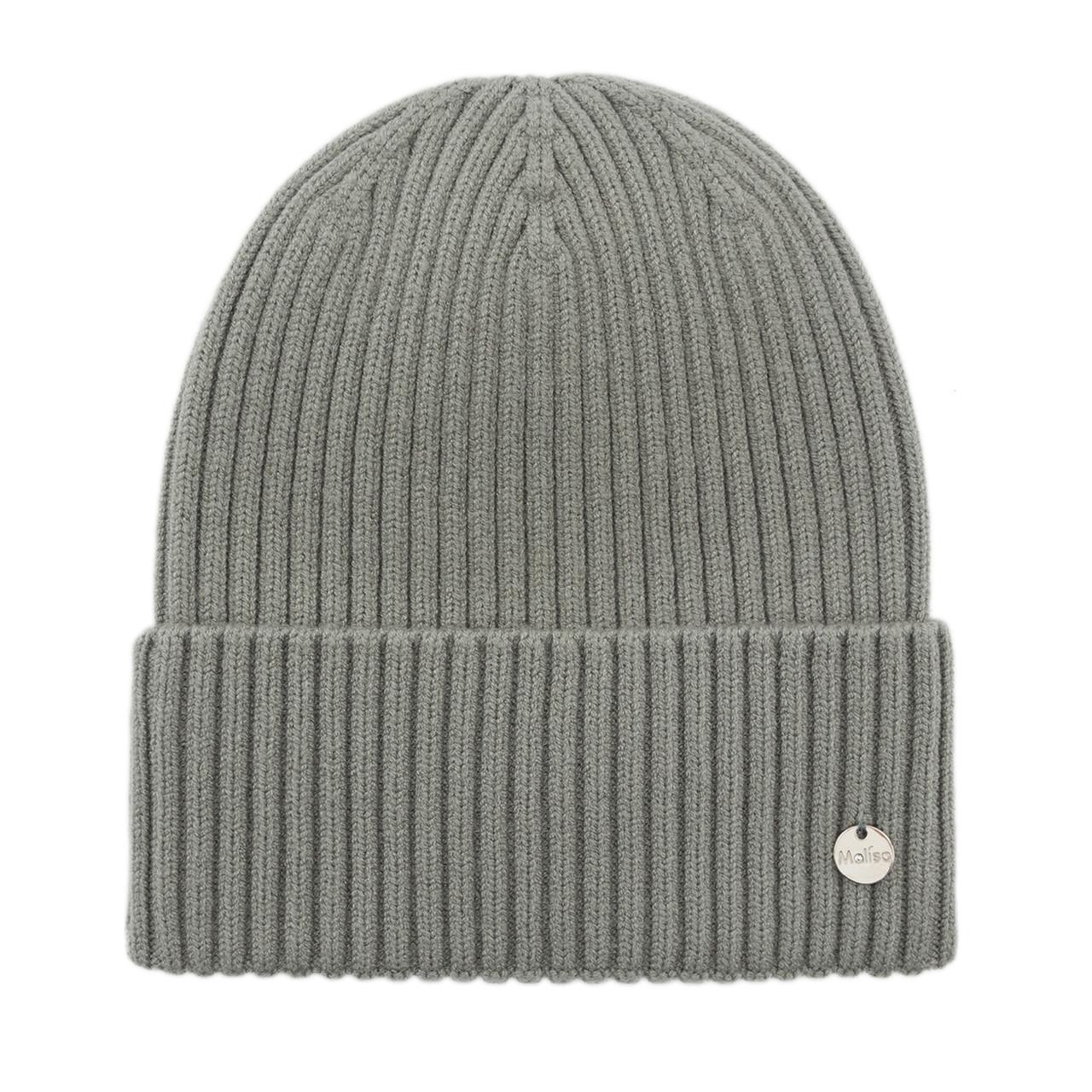 Шапка женская Malisa ДИКСИ с отворотом одинарная удлиненная one size Кварц (265162)