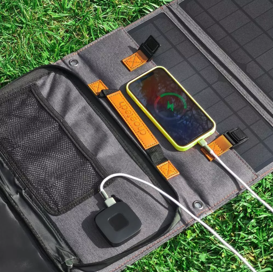 Солнечная зарядная станция Choetech Portable Foldable Solar Charger SC006 36W-C PD 3.0 USB QC 3.0 Серый (SC006) - фото 11