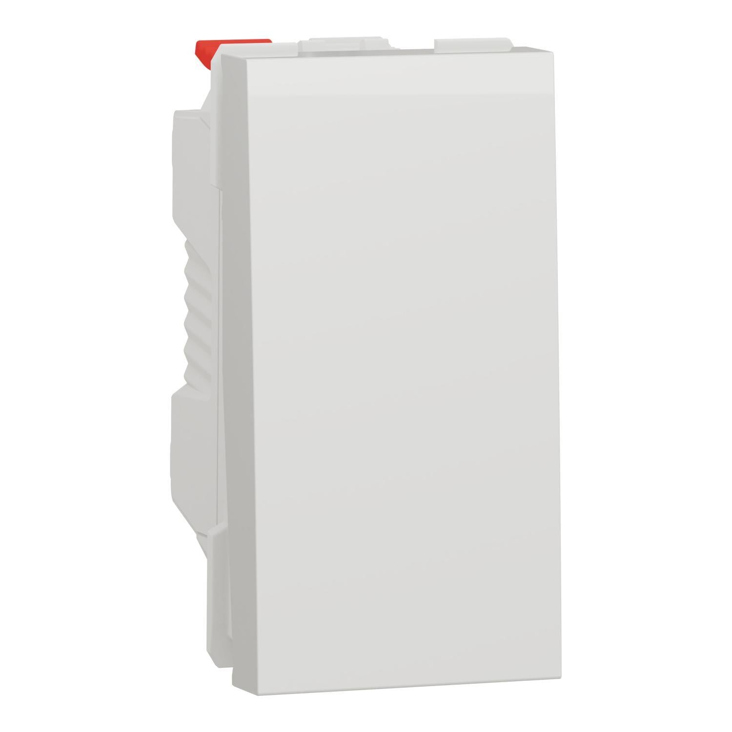 Переключатель 1-клавишный Schneider Electric 1 модуль 10А Unica New Белый (NU310318) Переключатель 1-клавишный Schneider Electric 1 модуль 10А Unica New Белый (NU310318)
