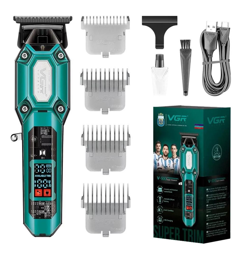 Машинка для стрижки волосся VGR V-900 Barber 4 насадки