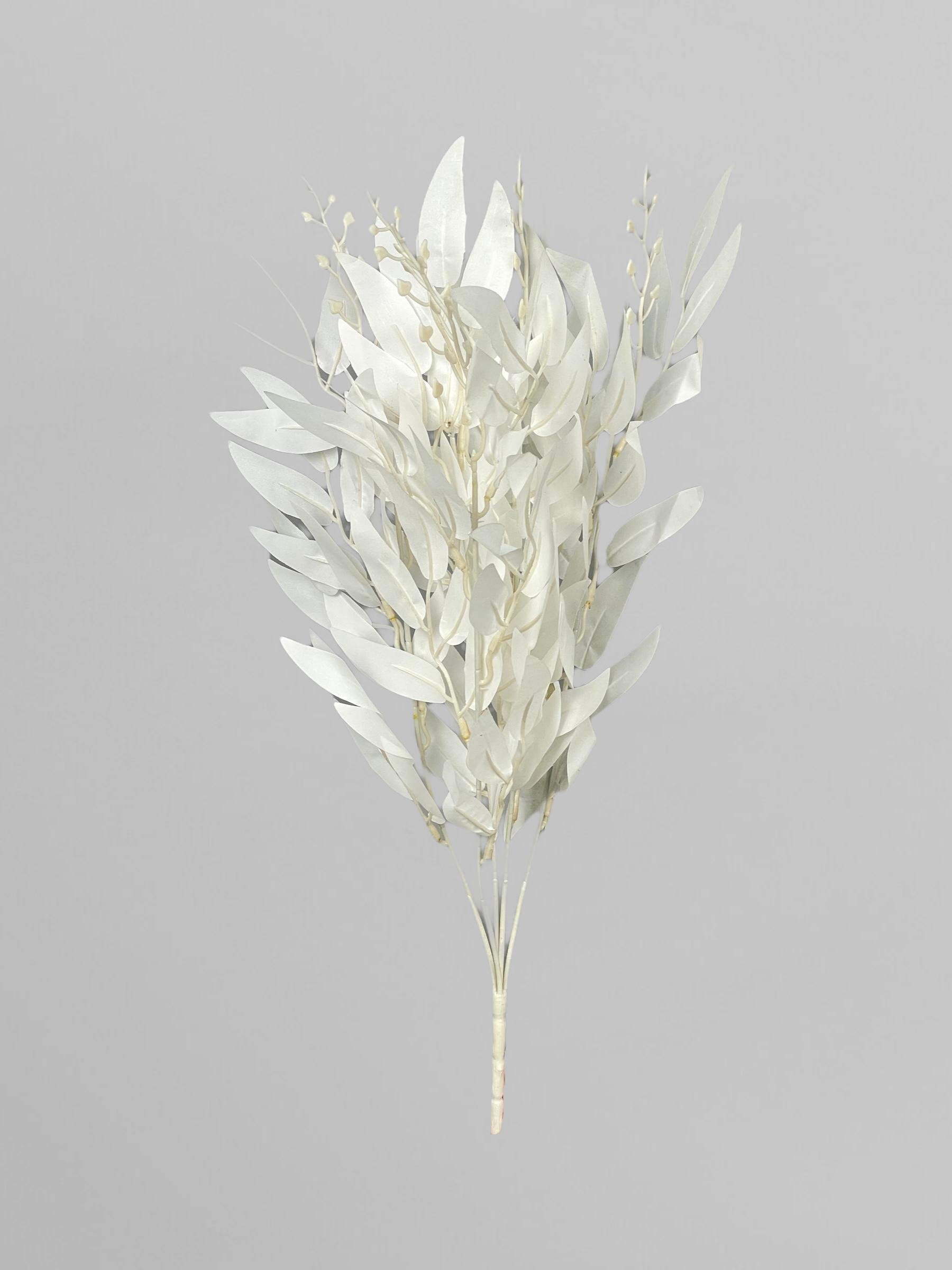 Искусственный куст рускуса 60 см Белый (Р05030)