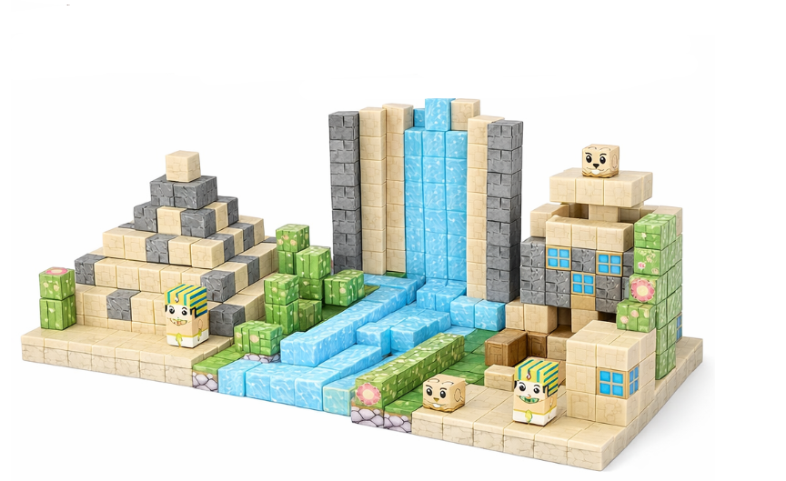 Конструктор магнітний Майнкрафт Пустеля 100 кубиків