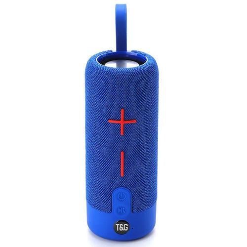 Портативная колонка T&G 619 1200 мАч с ремешком Blue