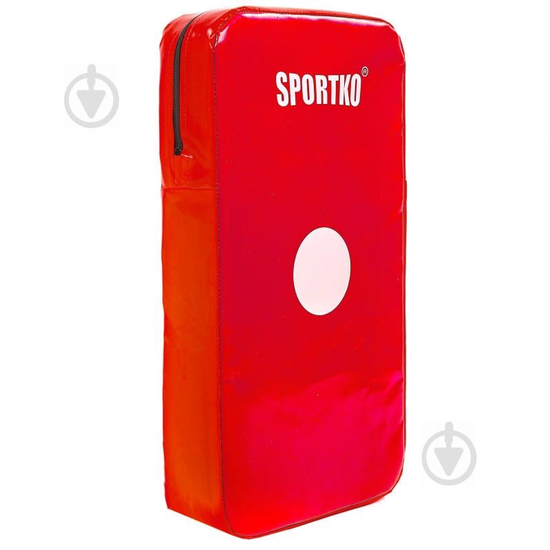 Макивара Прямая из Кожвинила planeta-sport SPORTKO UR M4 45x25x9см Красный