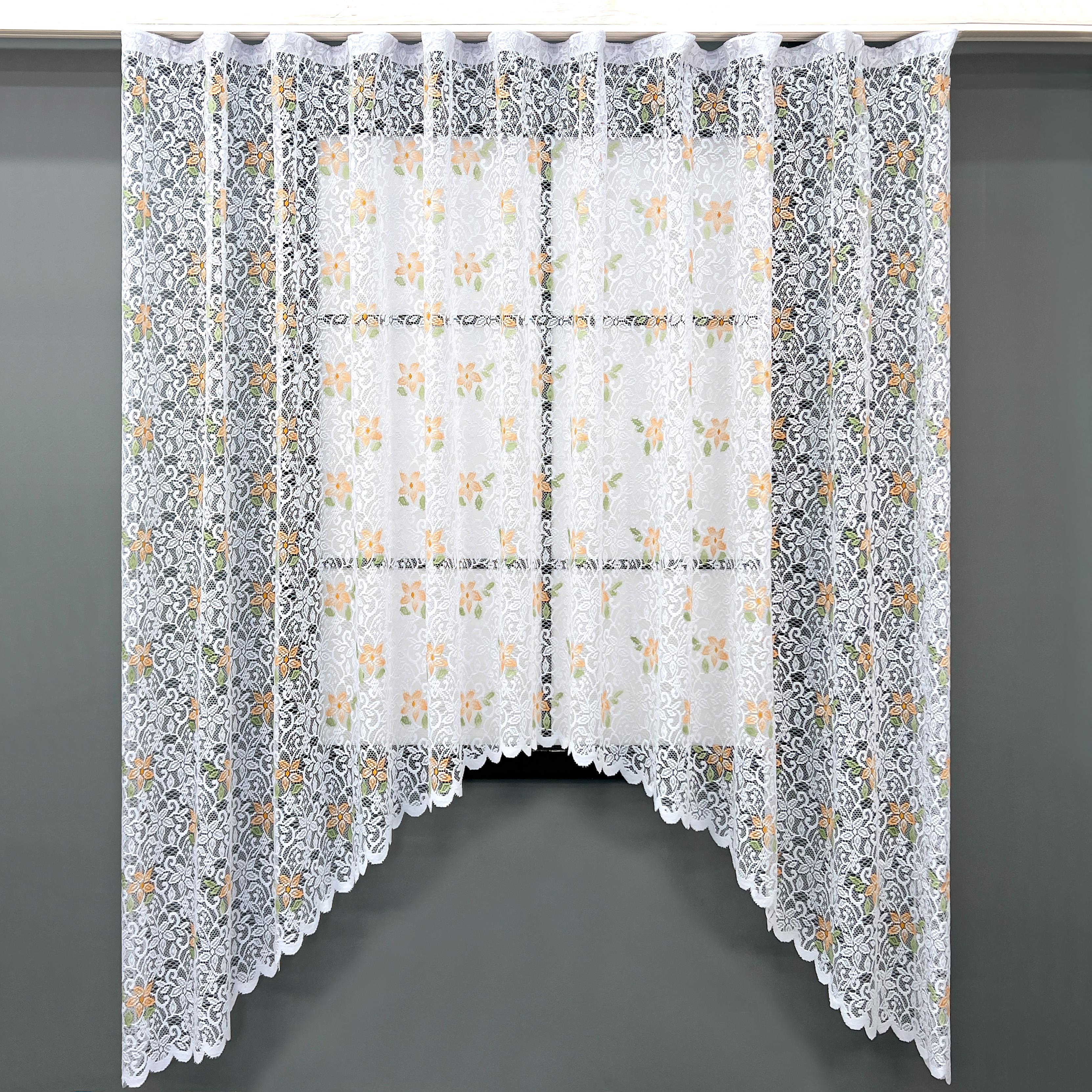 Арка кухонная VR-Textil № 000к жаккард 300х195 см Белый (51-256)
