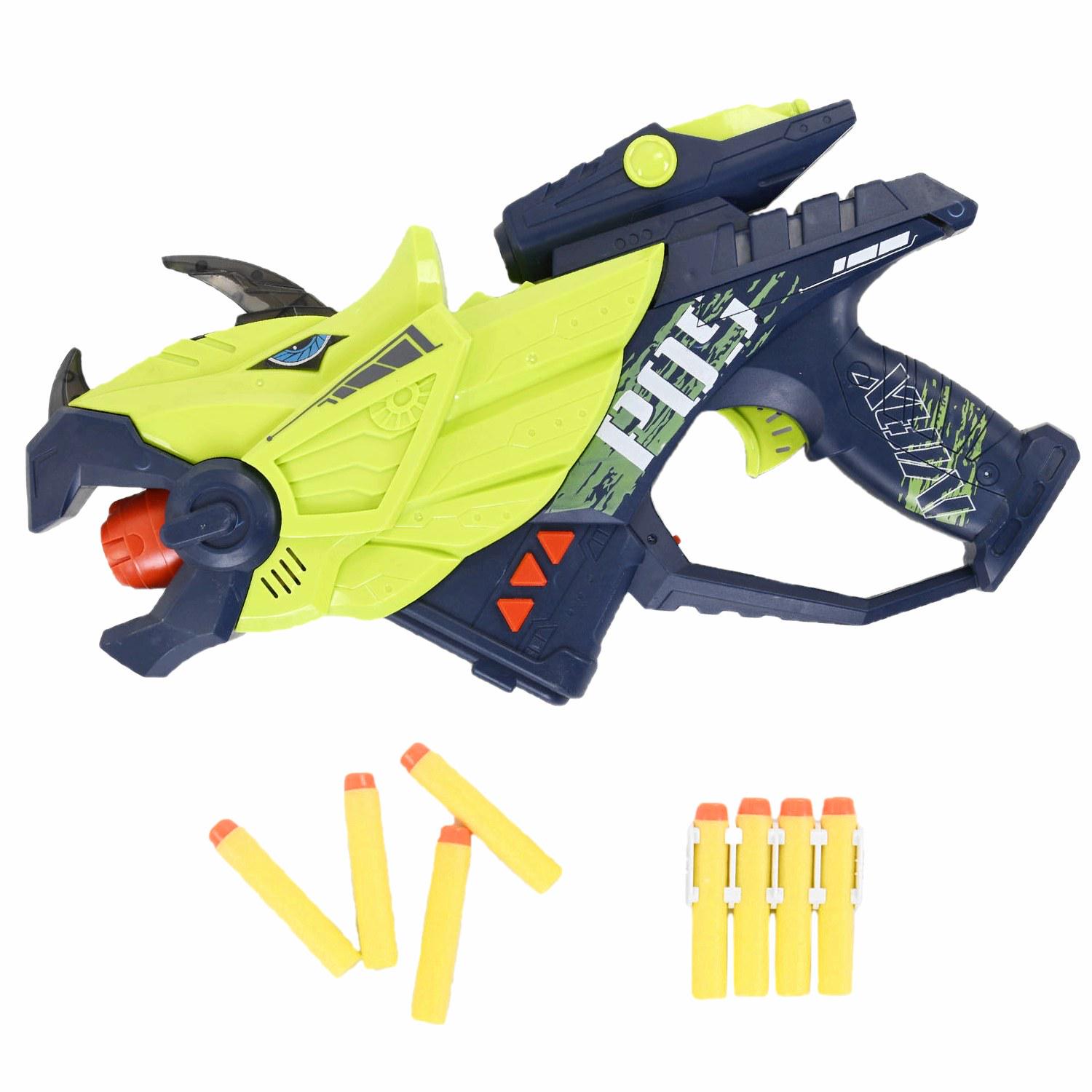 Бластер JLX Toys з м'якими кулями Синій/Салатовий (58181)