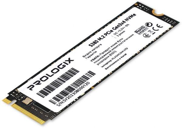 SSD-накопитель PrologiX S380 256GB M.2 2280 PCIe 3.0 x4 NVMe TLC (PRO256GS380)