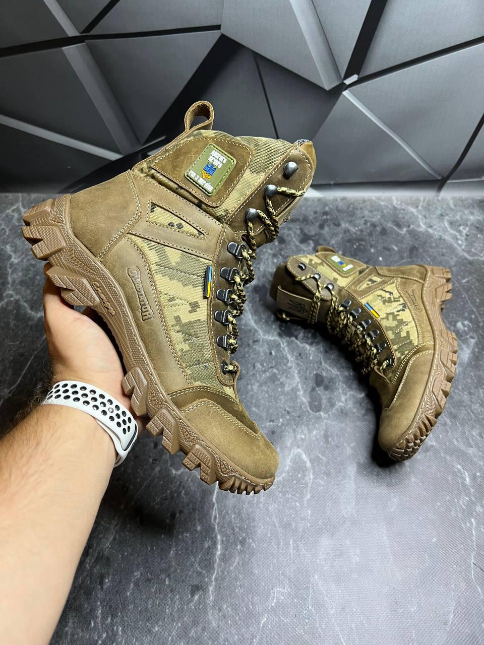 Берці зимові чоловічі з хутром р. 41 Койот/Піксель - фото 7 Берці зимові чоловічі з хутром р. 41 Койот/Піксель - фото 7