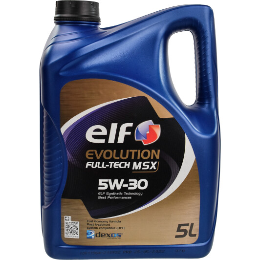 Моторное масло Elf Evolution Full-Tech MSX C3 SP 5W-30 5 л (213932)
