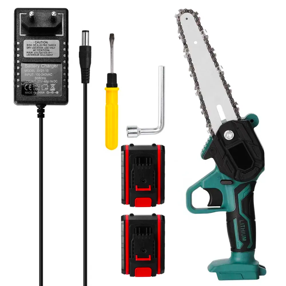 Электропила цепная 6" и 2 аккумулятора 21V (234588588)