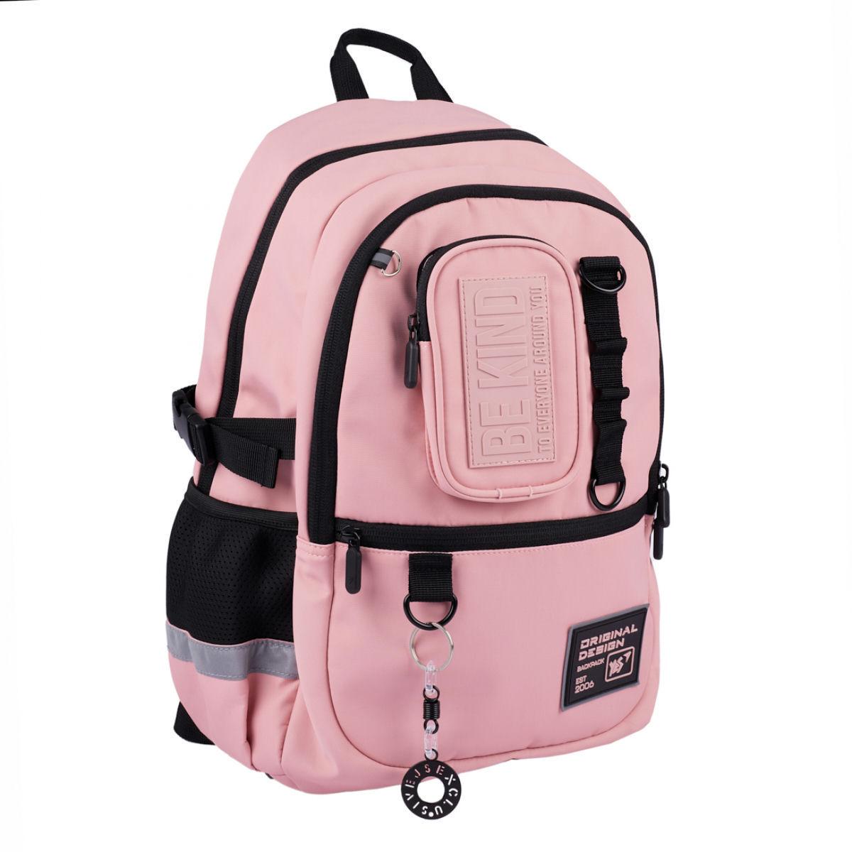 Рюкзак YES Be Kind 42x27x12,5 см 14 л Розовый (559967)