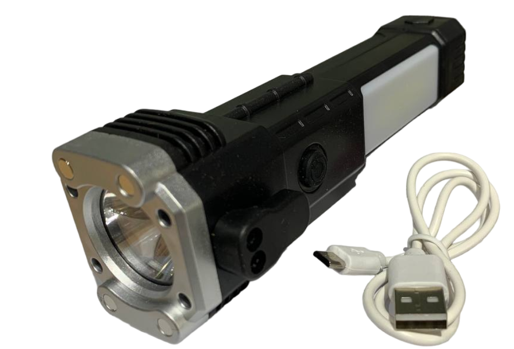 Ліхтар ручний з АКБ 1450013907-1 1 LED СОВ 4-режими