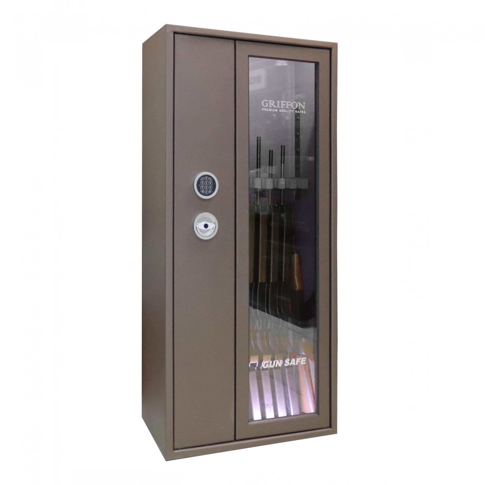 Сейф оружейный Griffon GG.700.E взломостойкий S1 с двумя трейзерами (2-12-GG.700.E BROWN)
