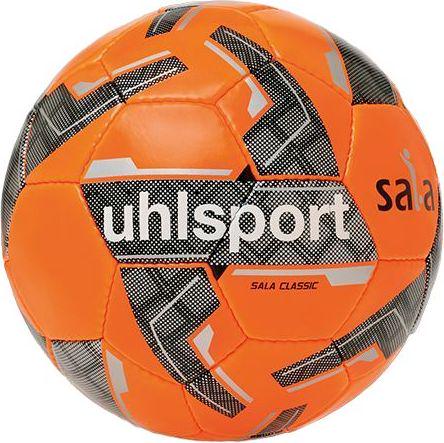 Мяч футзальный Uhlsport Sala Classic 1001731 01 р. 4 Оранжевый/Черный/Серебряный