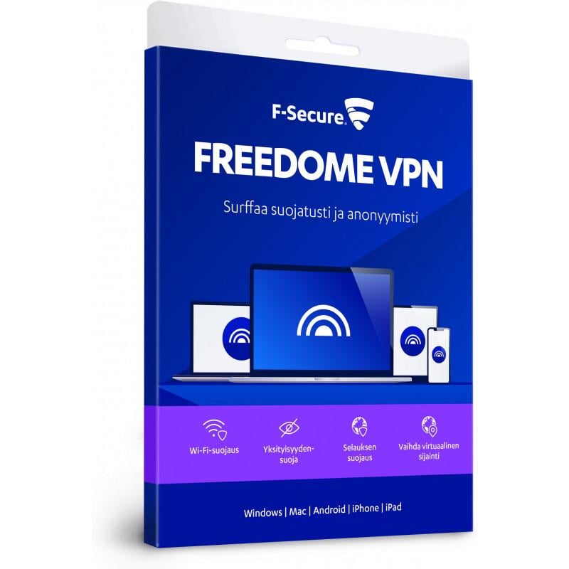 Ключ F-Secure FREEDOME VPN 1 рік/5 пристроїв підписка - фото 1