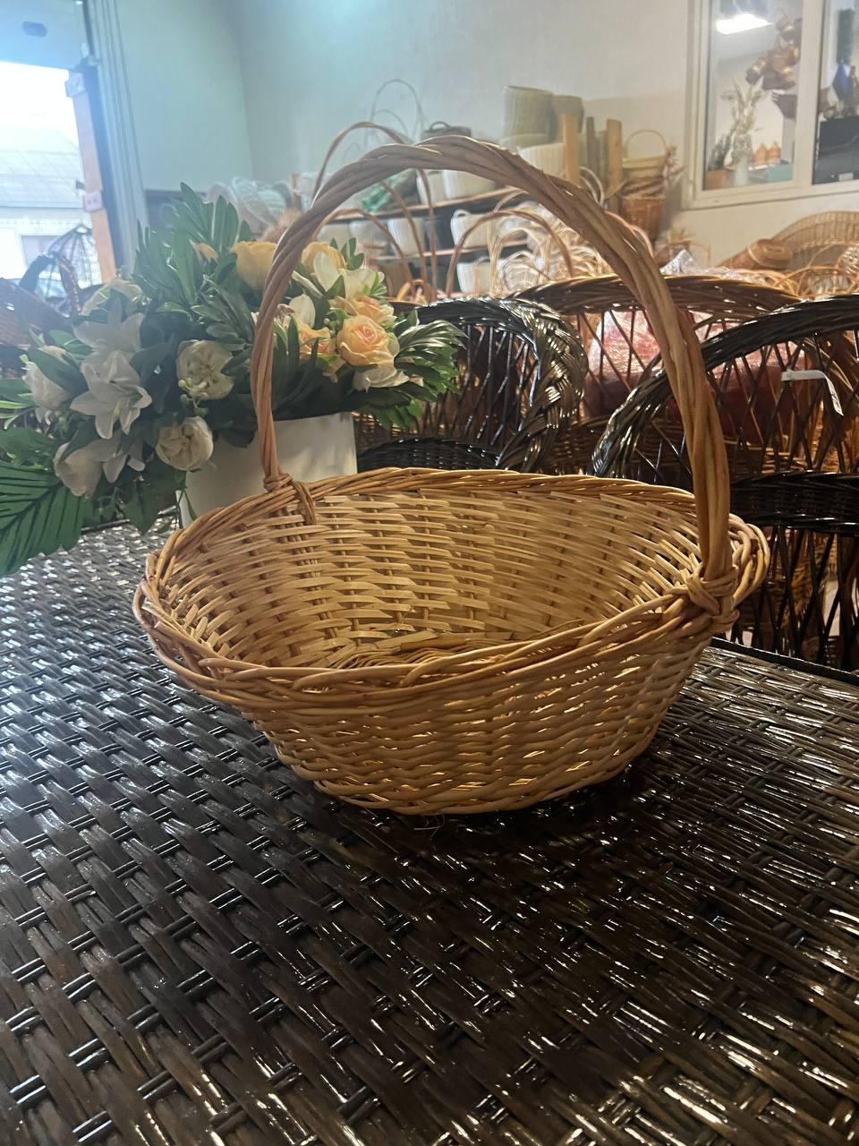 Корзина круглая на корпоративных подарков Сімейний Затишок Коричневый - фото 5 Корзина круглая на корпоративных подарков Сімейний Затишок Коричневый - фото 5