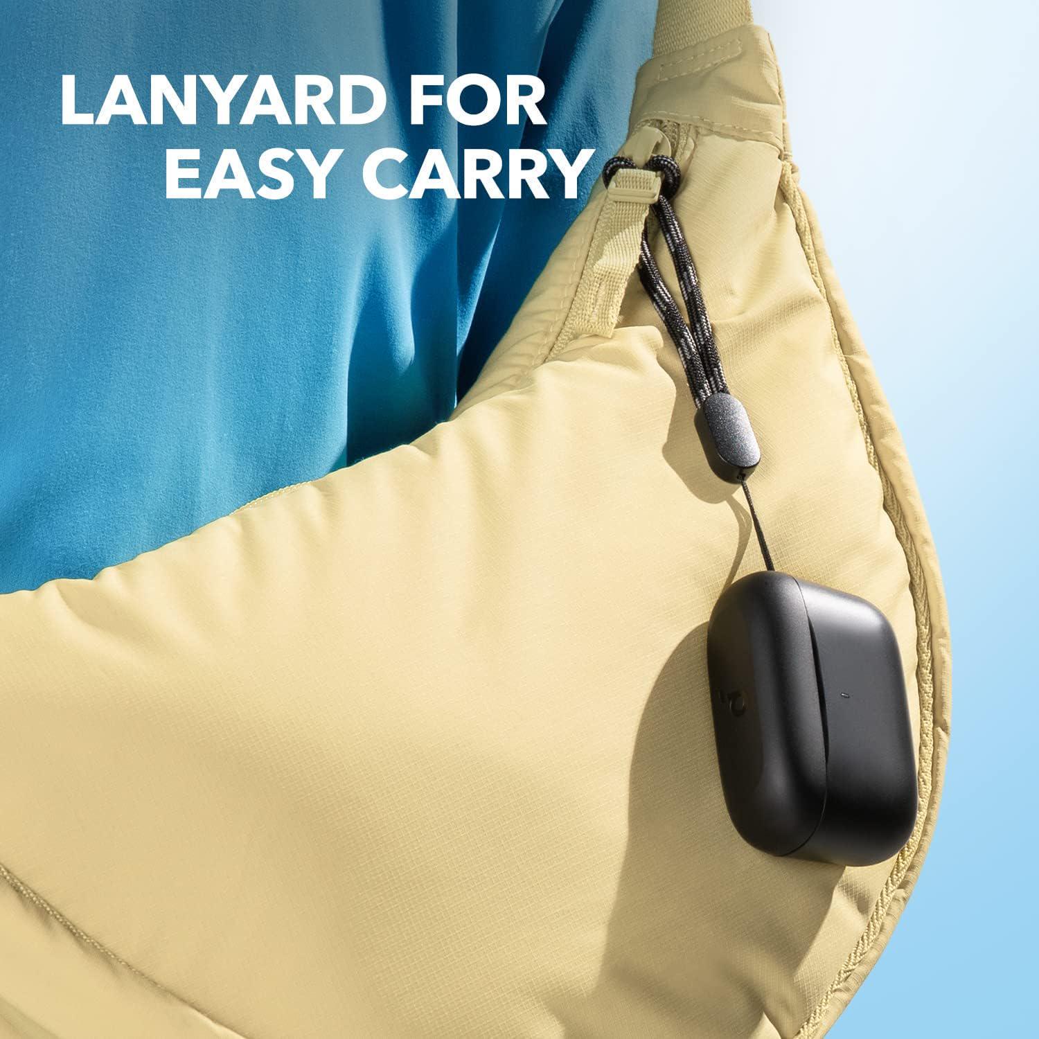 Навушники бездротові Anker Soundcore A25i Bluetooth 5.3 додаток Soundcore 2/мікрофони 2 шт. Чорний (A39480F1) - фото 6