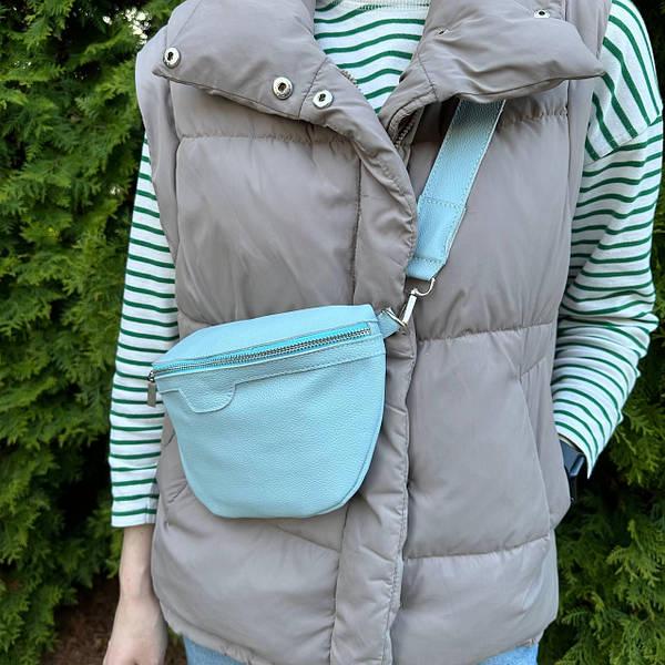 Сумка-бананка женская Kirs Голубой (1116Г) - фото 5