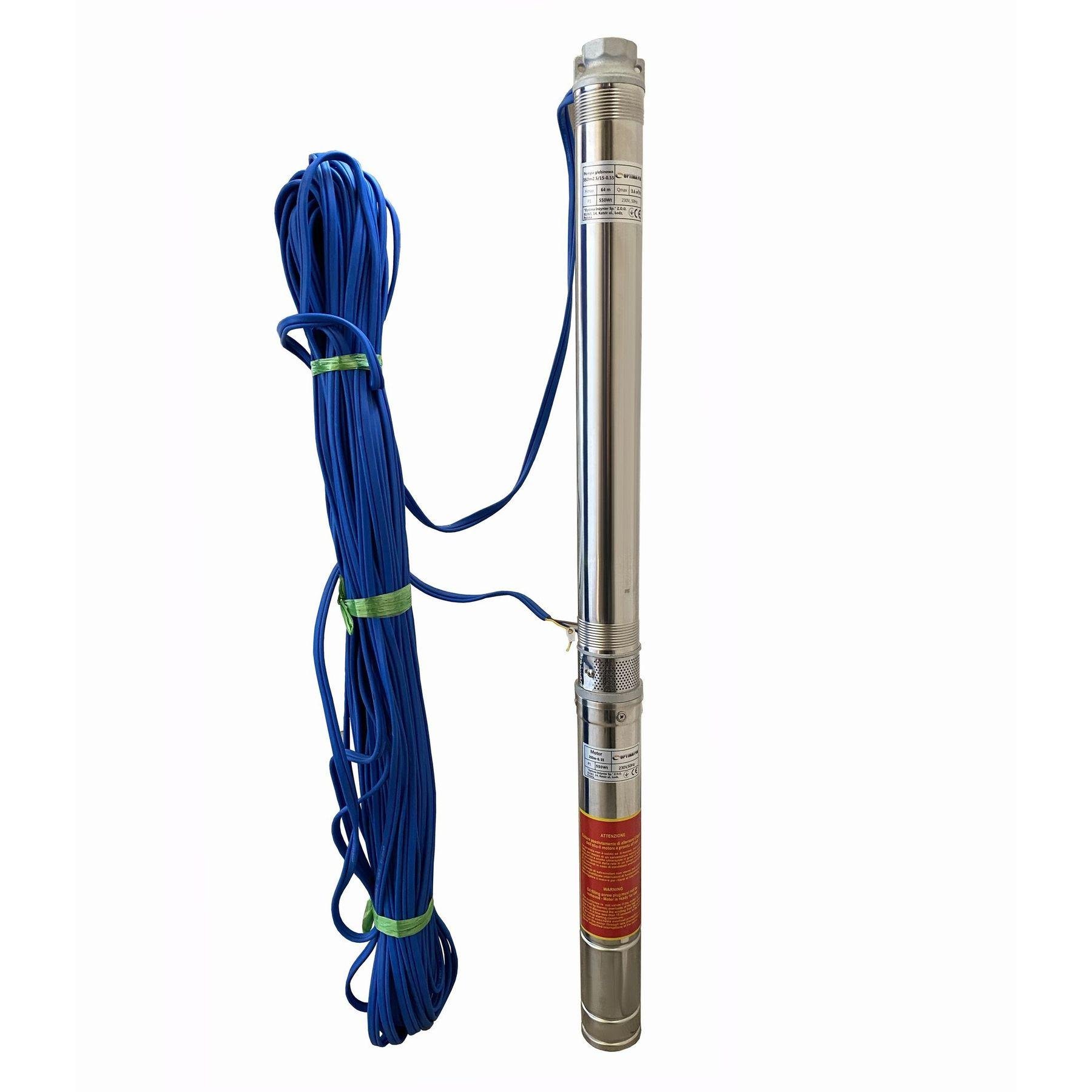 Насос скважинный центробежный многоступенчатый Optima PM 3SDm2,5/15 000019659 550 Вт (106082)