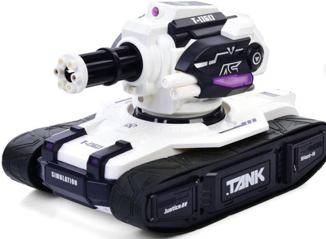 Танк на радиоуправлении 399 D-8 гусеничный ход/свет/звук/парогенератор/стреляющий орбизами