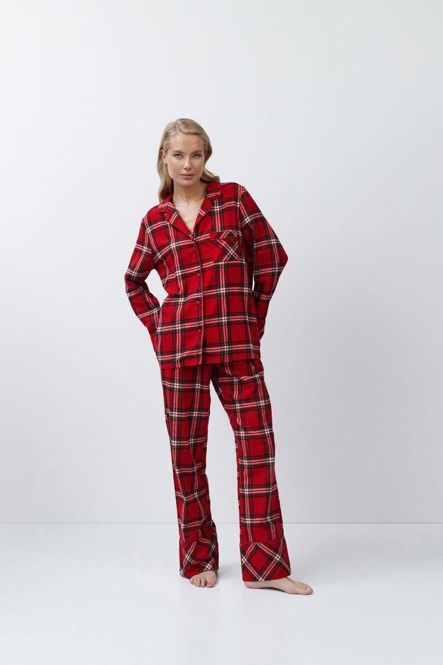 Піжама жіноча Aruelle сорочка і штани XL Червоний (Bell-long) - фото 4