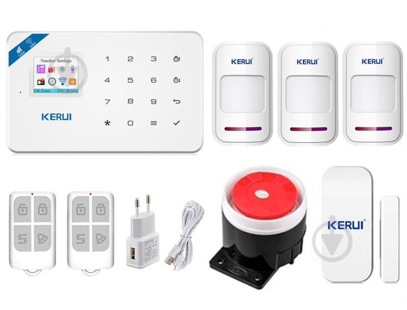 Беспроводная сигнализация Kerui Wi-Fi W18 для 2-комнатной квартиры blank strong (DFLKSR7Y6DGH) Беспроводная сигнализация Kerui Wi-Fi W18 для 2-комнатной квартиры blank strong (DFLKSR7Y6DGH)