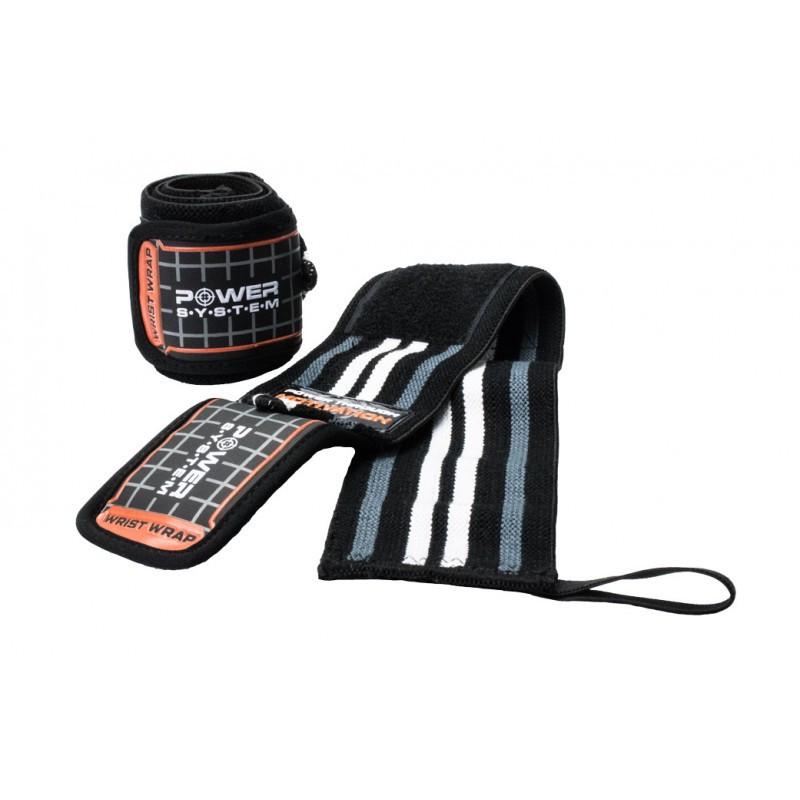 Бинты кистевые Power System PS-3500 Wrist Wraps Grey/Black (A-012327) - фото 3 Бинты кистевые Power System PS-3500 Wrist Wraps Grey/Black (A-012327) - фото 3