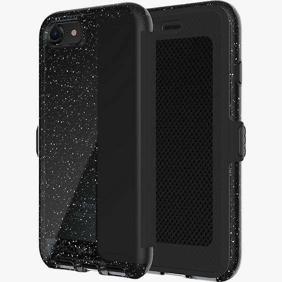 Противоударный чехол-книжка трансформер Tech21 Evo Wallet Active Edition для Iphone 7/8/SE 2020  Black