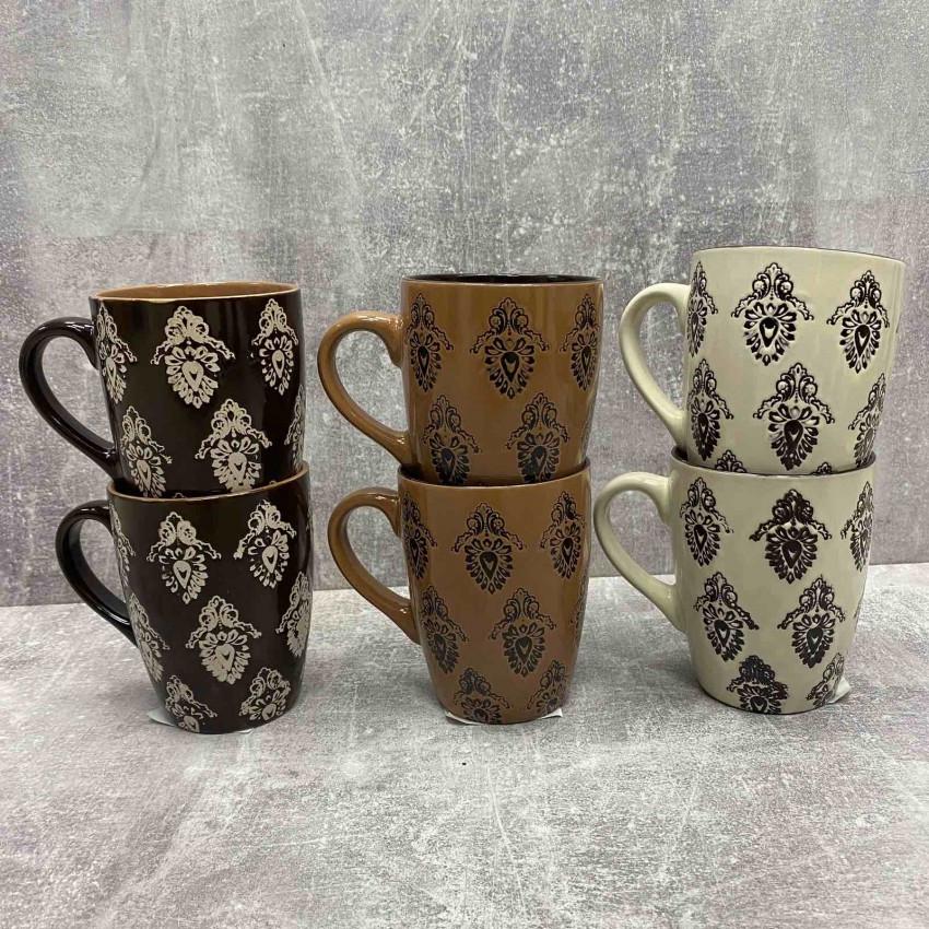 Набір кружок Interos Візерунки MIX 340 мл 6 шт. (KW 141 88170) - фото 3 Набір кружок Interos Візерунки MIX 340 мл 6 шт. (KW 141 88170) - фото 3