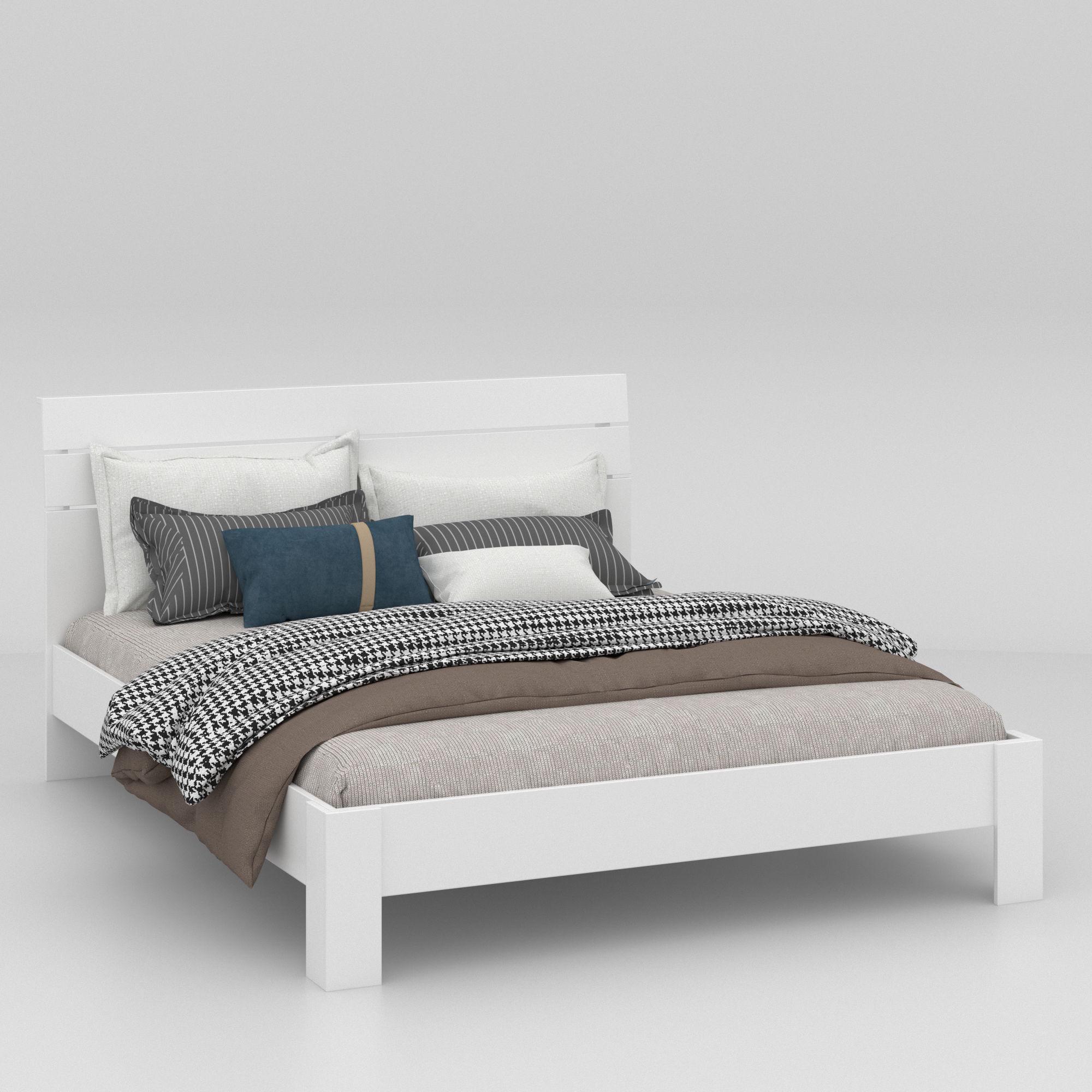 Двуспальная кровать основание КР-16 кл с ламелями 902х2130х1681 мм Белый (9540059)
