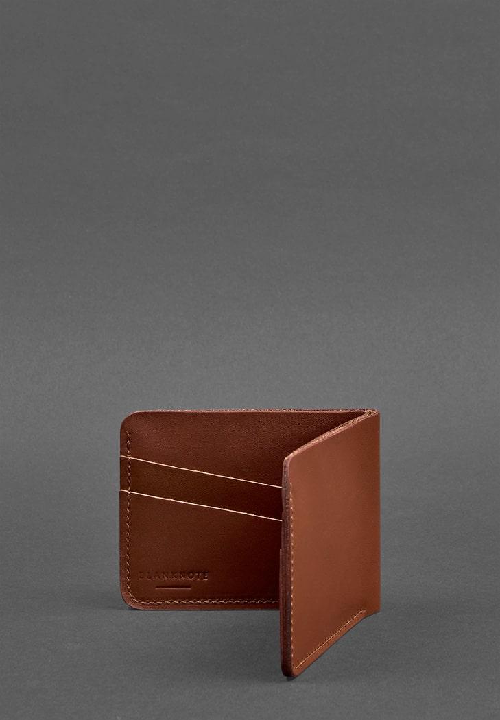 Портмоне мужское кожаное 4.1 4 кармана Светло-коричневый (A-026309) - фото 5 Портмоне мужское кожаное 4.1 4 кармана Светло-коричневый (A-026309) - фото 5