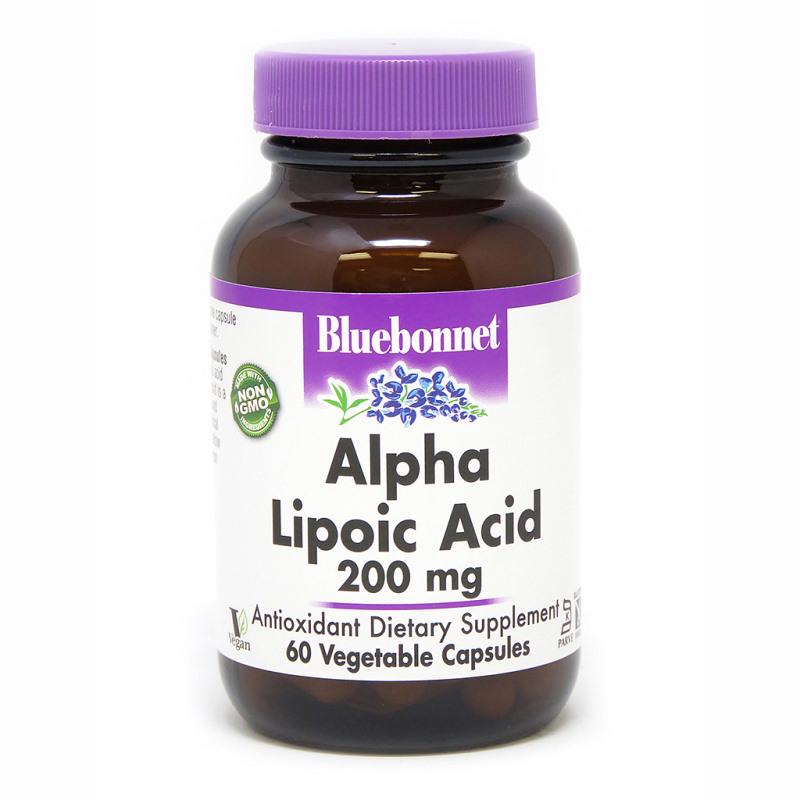 Натуральная добавка Bluebonnet Alpha Lipoic Acid 200 мг 60 капс. (5066)
