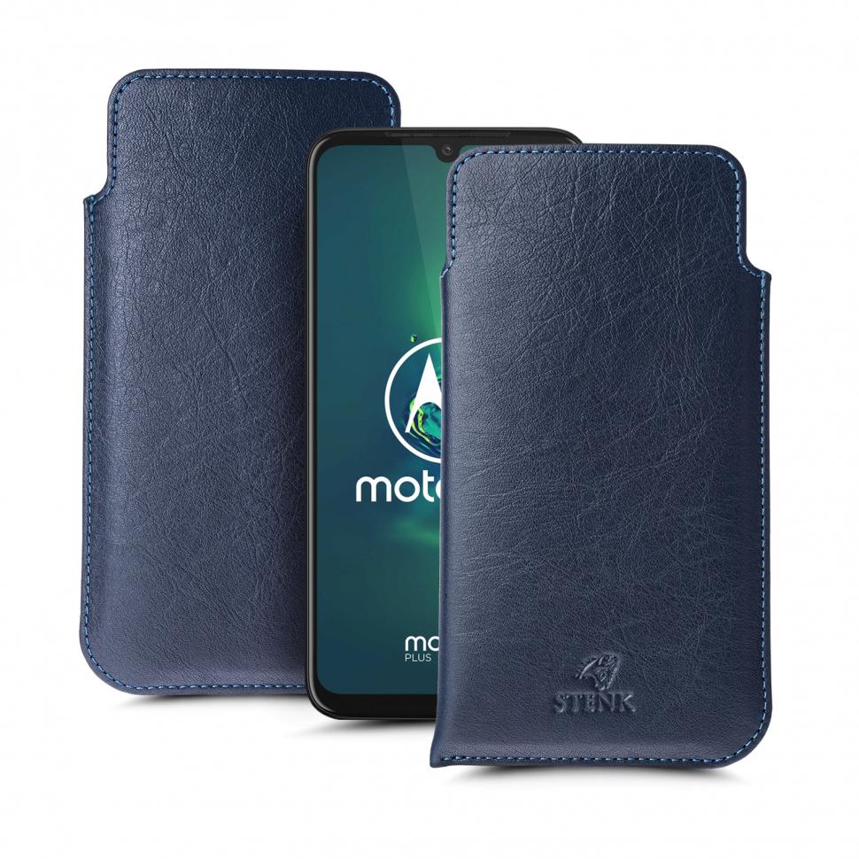 Футляр Stenk Elegance для Motorola Moto G8 Plus Синий (65963)