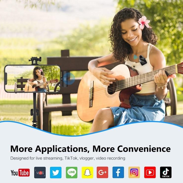 Микрофон для смартфона Puluz PU646B беспроводной петличный Type-C Phone Type-C Receiver шумоподавления (2509879922) - фото 5 Микрофон для смартфона Puluz PU646B беспроводной петличный Type-C Phone Type-C Receiver шумоподавления (2509879922) - фото 5