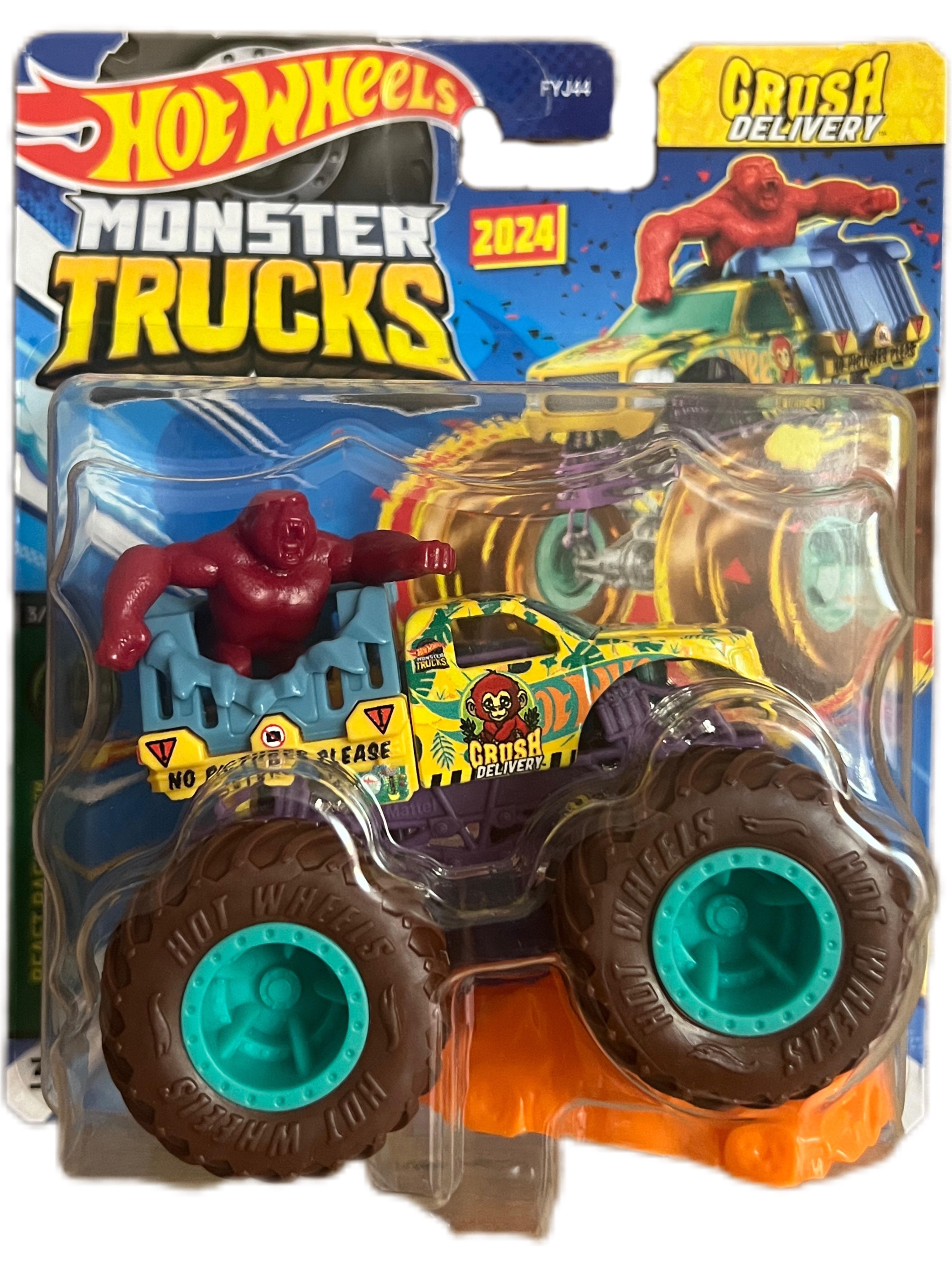 Игрушечная машинка-внедорожник Hot Wheels Monster truck Beast Bashers Crush Delivery (13919542)
